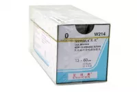 ШЕЛК 0, 13х60 см, черный, лигатура, W214, 12 шт/упак