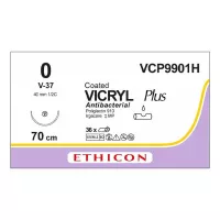 ВИКРИЛ ПЛЮС 0, 70 см, н/окр., Кол.-реж. 40 мм, 1/2, VCP9901H, 36 шт/упак