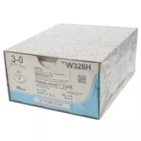 ШЕЛК 3/0, 45 см, черный, Обр.-реж. 26 мм, 3/8, W328H, 36 шт/упак