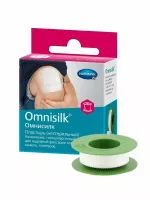 OMNISILK (9004941) Пластырь особо прочная фиксация из синтетического шелка /белый/ 1,25смх5м №1 шт.