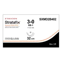 Stratafix Spiral PGA-PCL 3/0, двунаправл.16+16см, н/окр., Кол. 17 мм х 2, 1/2, SXMD2B402, 12 шт/упак