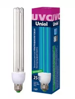 Лампа бактерицидная ультрафиолетовая ESL-PLD-25/UVCB/E27/CL спектр UVC253нм; уп. 1 шт.