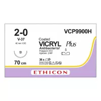 ВИКРИЛ ПЛЮС 2/0, 70 см, н/окр., Кол.-реж. 40 мм, 1/2, VCP9900H, 36 шт/упак