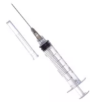 Шприц 5мл (3-комп.) надета игла 22G (0,7x38мм) Pharmatech JV, 100шт/упак