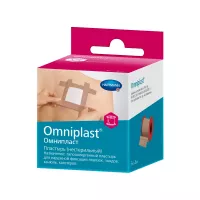 OMNIPLAST (9004423) Пластырь фиксирующий из текстильной ткани /цвет кожи/ 5см х 5м, 1 шт/уп