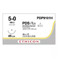 ПДС ПЛЮС 5/0, 45 см, фиолетовый, Кол. 13 мм, 1/2, PDP9101H, 36 шт/упак