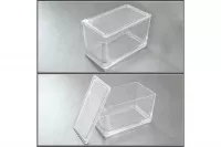 Емкость стеклянная 77х57х29 мм (на 10 стекол горизонтально); уп. 1/50 шт.