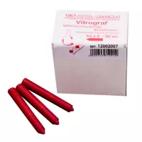 Карандаш по стеклу, Vitrograf красный; уп. 50 шт.