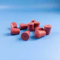Пробки резиновые с отверстиями, Kartell 2, 37/28 мм, h-37 мм; уп. 5 шт.