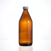 Бутылка БВ-1-1000, темное стекло; уп. 8 шт., для реактивов с завинч. п/п крышкой