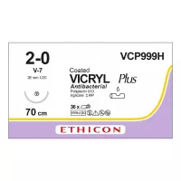 ВИКРИЛ ПЛЮС 2/0, 70 см, фиолет., Кол.-реж. 26 мм, 1/2, VCP999H, 36 шт/упак