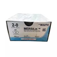 ШЕЛК 2/0, 75 см, черный, Кол. 26 мм, 1/2, W327H, 36 шт/упак