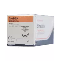 Stratafix Spiral PGA-PCL 4/0, двунаправл.30+30см, н/окр., Обр.-реж. 24 мм х 2, 3/8, SXMD2B150, 12 шт/упак