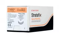 Stratafix Spiral PGA-PCL 3/0, двунаправл.14+14см, н/окр., Обр.-реж. 19 мм х 2, 3/8, SXMD2B406, 12 шт/упак