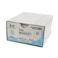 ШЕЛК 4/0, 45 см, черный, Обр.-реж. 19 мм, 3/8, W329H, 36 шт/упак