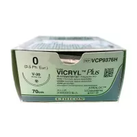 ВИКРИЛ ПЛЮС 0, 70 см, фиолет., Кол.-реж. 45 мм, 1/2, VCP9376H, 36 шт/упак