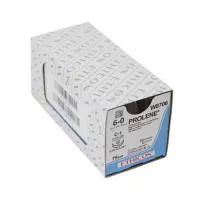 ПРОЛЕН 6/0, 75 см, синий, Кол.EVERPOINT 13 мм х 2, 3/8, EP8706H, 36 шт/упак
