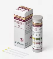 Тест-полоски Биоскан Глюкоза, кетоны в моче (ТУ 9398-010-33020495-2006)***; уп. 100 шт.