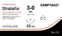 STRATAFIX SPIRAL MONOCRYL Plus 3/0, 23 см, Кол. 26 мм, 1/2, SXMP1B427, 12 шт/упак