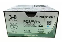 ПДС ПЛЮС 3/0, 70 см, фиолетовый, Кол. 26 мм, 1/2, PDP9124H, 36 шт/упак