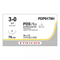 ПДС ПЛЮС 3/0, 70 см, фиолетовый, Кол.-реж. 26 мм, 1/2, PDP9179H, 36 шт/упак
