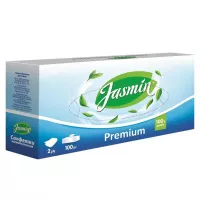 Салфетки косметические Jasmin Premium 2 слоя 