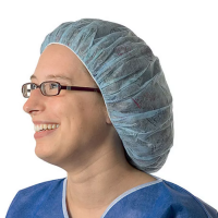Foliodress cap Comfort  Universal (9924712) в форме берета с резинкой /голубые/; 130 шт.